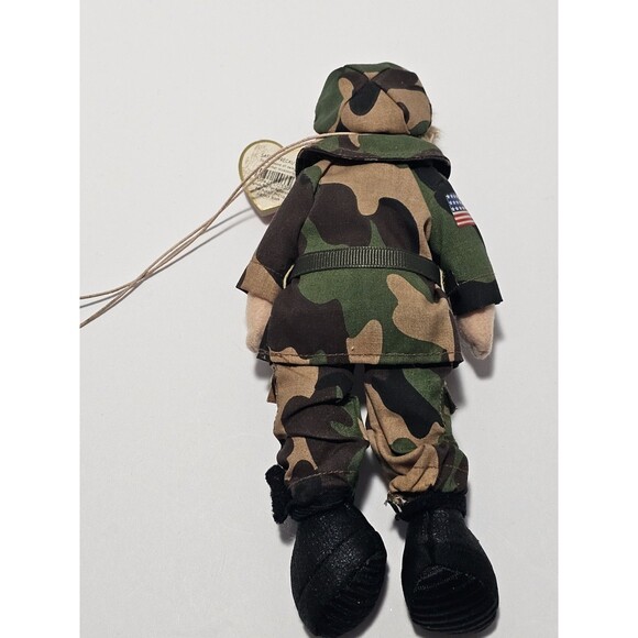 TY Teenie Beanie Boppers 2003 Private Pete Plush with Hang Tag Ornament 8" - Picture 3 of 5